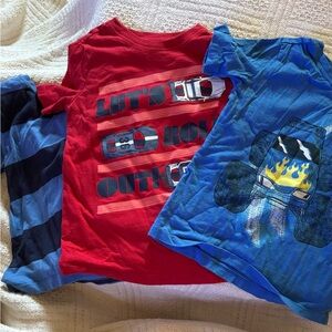 Kids' Graphic T-Shirts - Red and Blue